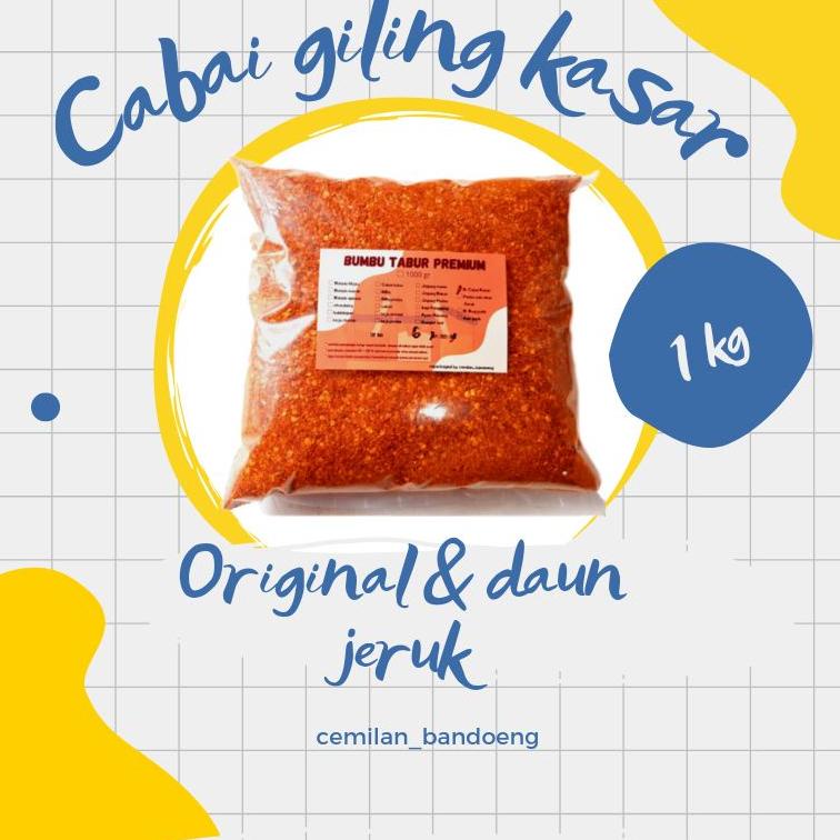 

Terbaru 12.12 Bubuk Cabai Kasar hot jeletot Original dan aroma daun jeruk 1 kg gas !!