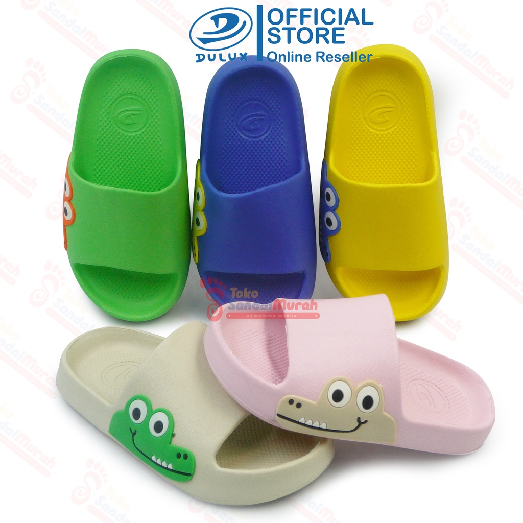 Toko Sendal Murah - Sandal Slop Anak Bermotif Uk 24-29/ Sandal Anak Karet Ringan / Sandal Slop Kokop Buaya / Sandal Anak Laki Laki/ Sandal Anak Perempuan / Sandal Slop Karakter / [Toko Sendal Murah Kids M 386 D BY ]