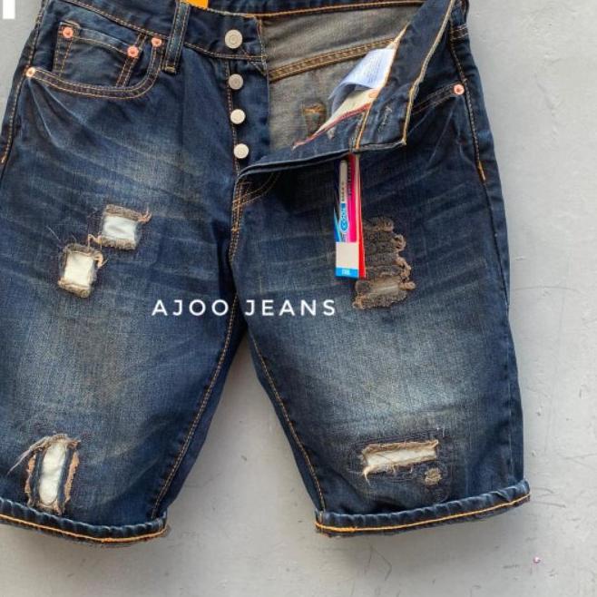 ✥ Celana Pendek Import Pria 501 Sobek Fashion Made In Vietnam 🇻🇳 BestSeller ♩