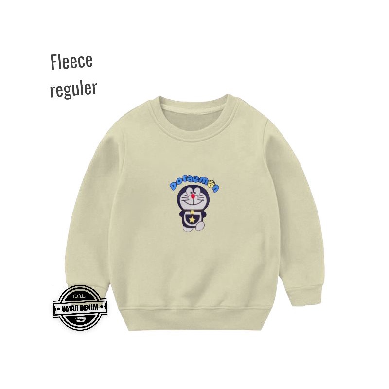 Crewneck Anak Laki laki - Perempuan 1-4 Tahun Motif Karakter Doraemon Lucu