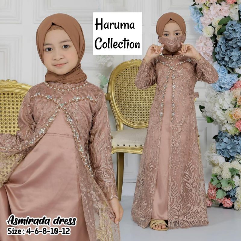 GAMIS REGINA ANAK ASMIRADA DRESS / KEBAYA GAMIS ANAK / COUPLAN KEBAYA IBU DAN ANAK / COUPLAN GAMIS P
