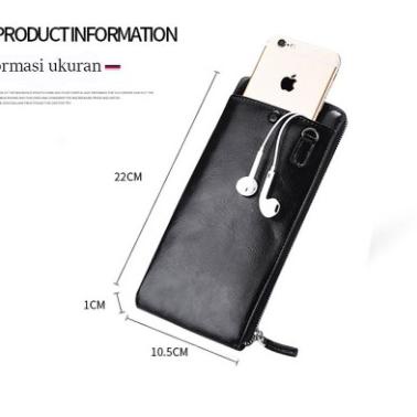 ℗ Dompet Tipis Panjang Kulit ✱