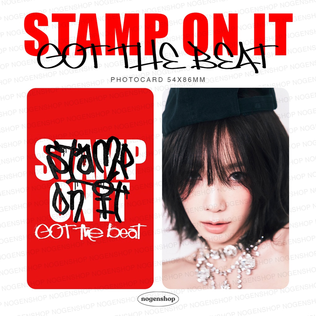 PHOTOCARD PC GOT THE BEAT STAMP ON IT [FANMADE]