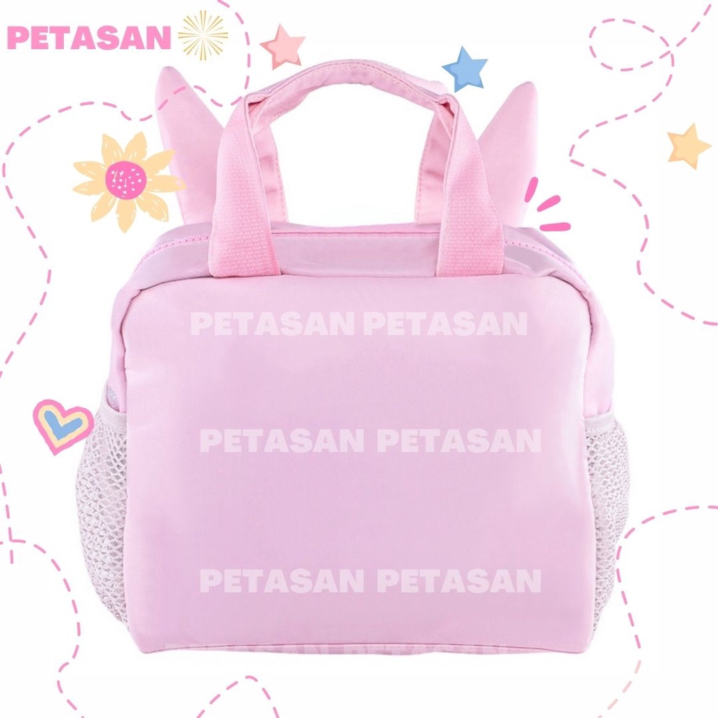 PTS -  TAS RANSEL + LUNCH BAG PINK SHELLA EAR SPARKLE -  Tas Anak + Lunch bag - Ransel Sekolah Anak Tas Anak