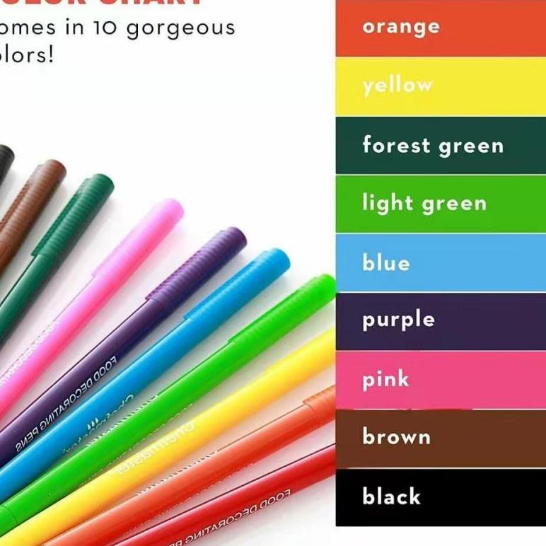 

✮ Edible Pen Black Food Grade 2 Sisi Edible Ink Maker Import Fondant Cake ➹