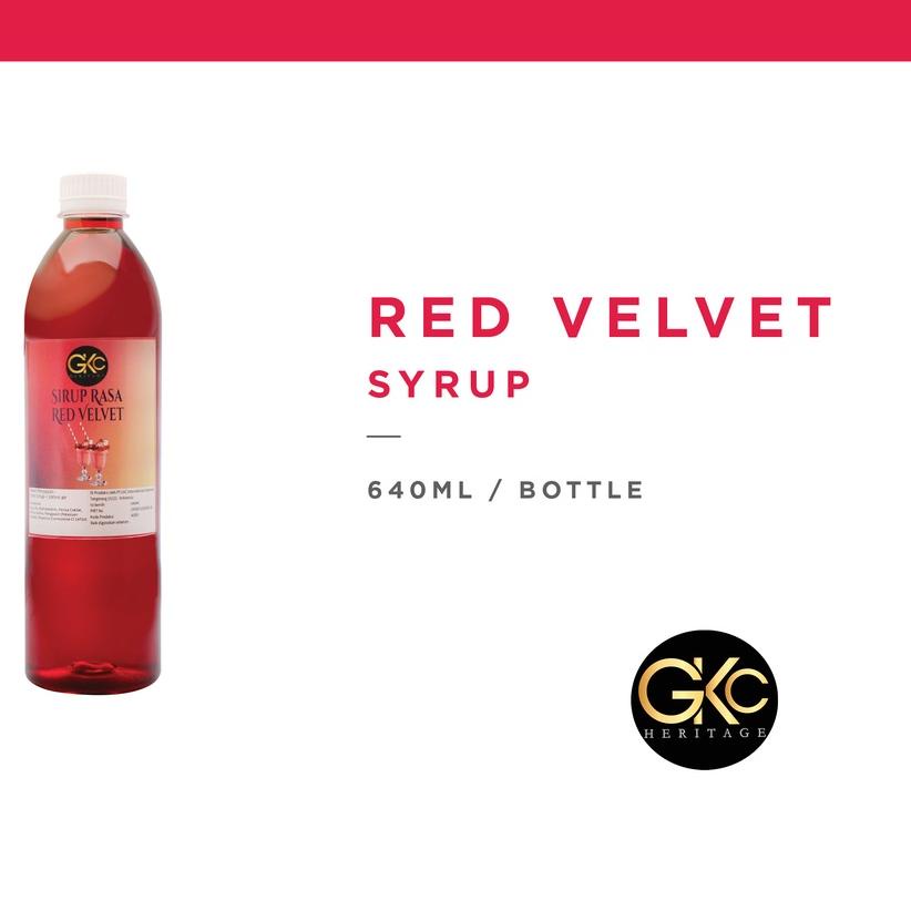 

℮ Sirup Red Velvet / Redvelvet Syrup Minuman GKC Heritage 640 ml (Import Quality) ℮
