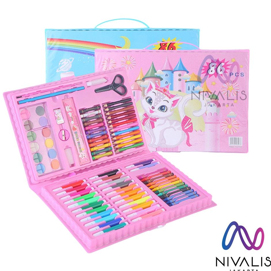 

Diskon Keren NIVALIS JAKARTA ART SET 86 PCS CRAYON SET 86 PCS PENSIL KRAYON ANAK MELUKIS MEWARNAI PENSIL WARNA SET SEKOLAH SOUVENIR KADO HADIAH ANAK