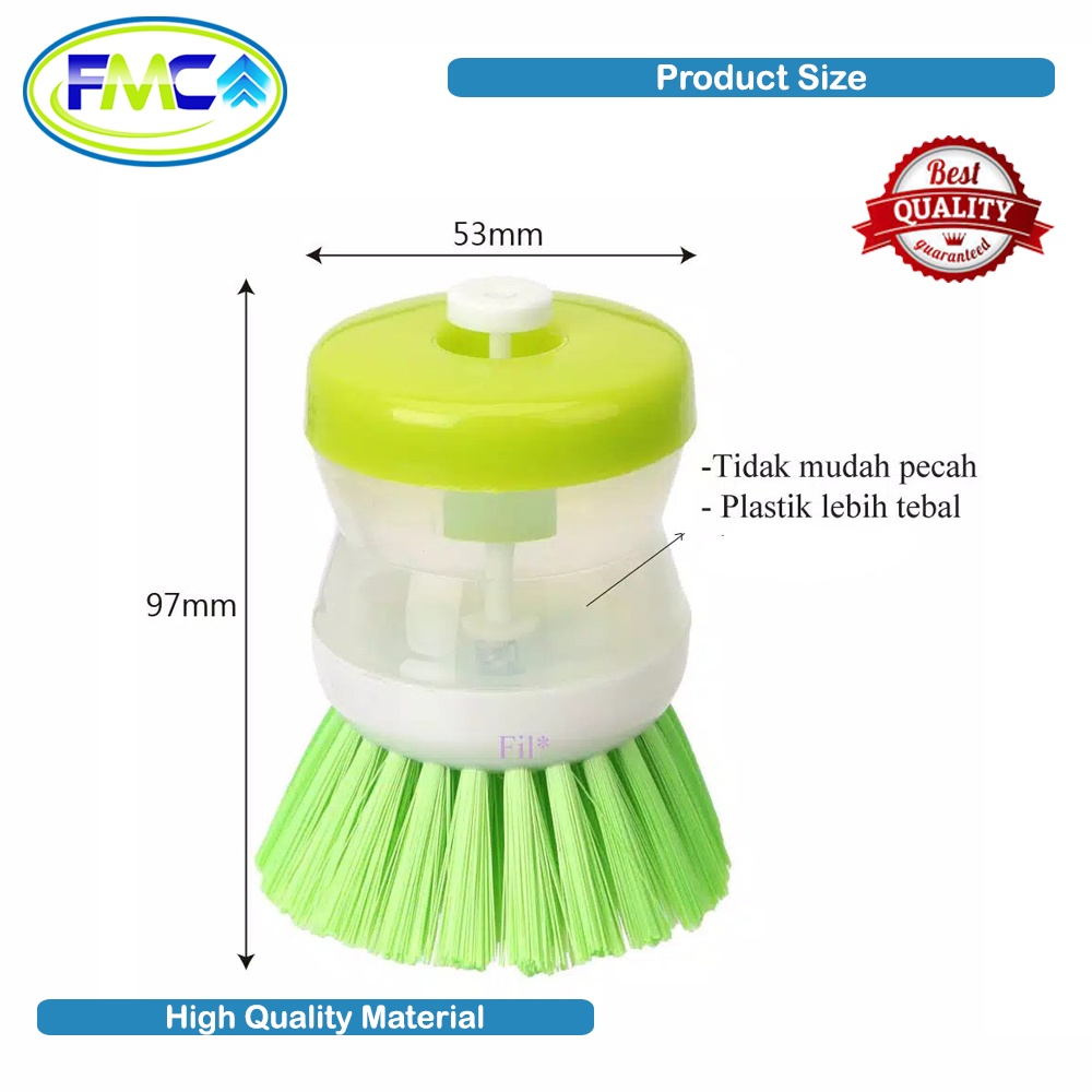 Sabun Sikat Cuci Piring Dispenser Wajan Panci Tekan Tempat Wadah Refill Isi Ulang Otomatis