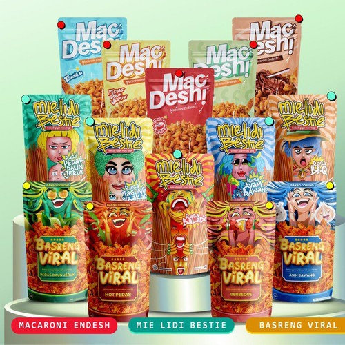 

Basreng Viral | Mie Lidi Bestie All Varian 50g