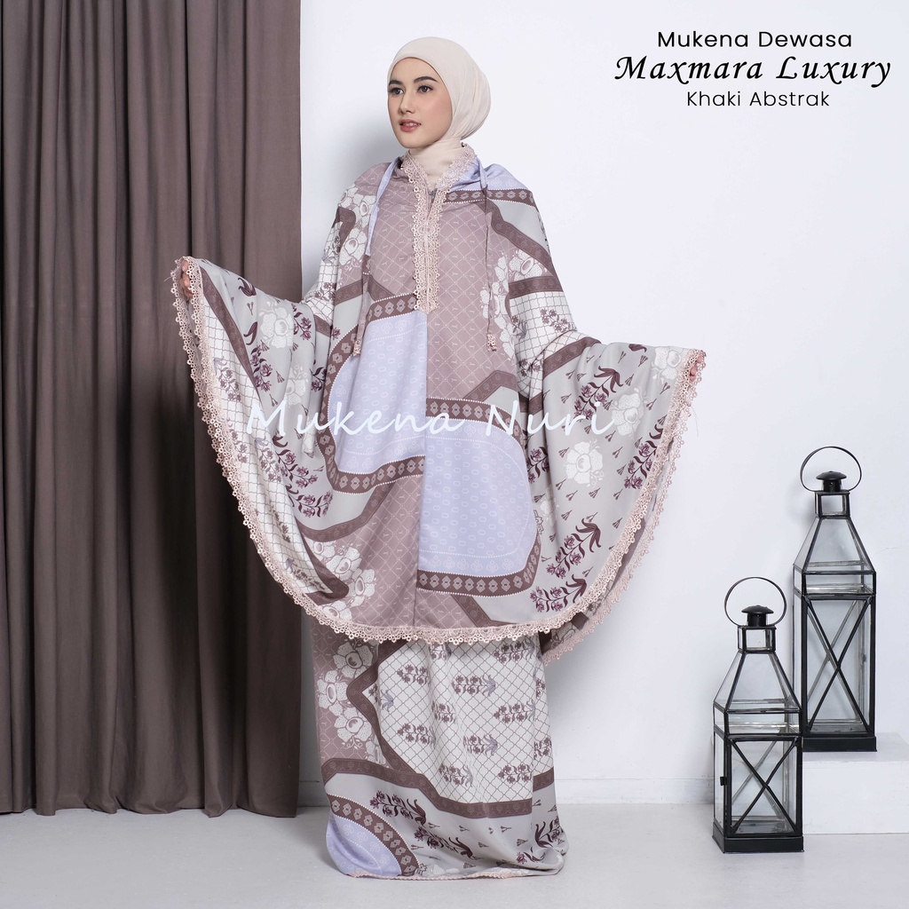Mukena Dewasa Maxmara Daily Luxury 2IN1 Mukena Silky Premium Terbaru Motif Printing Mewah