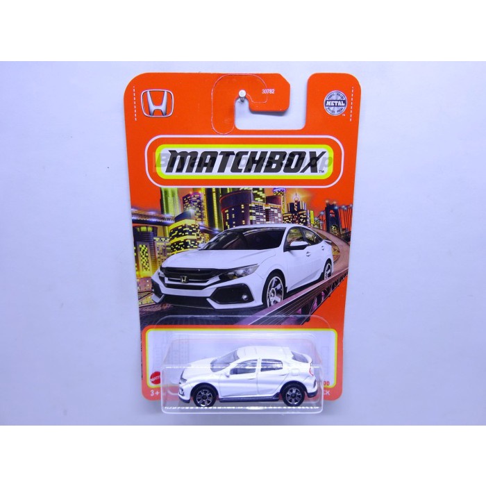 Diecast Matchbox 2017 Honda Civic Hatchback Putih