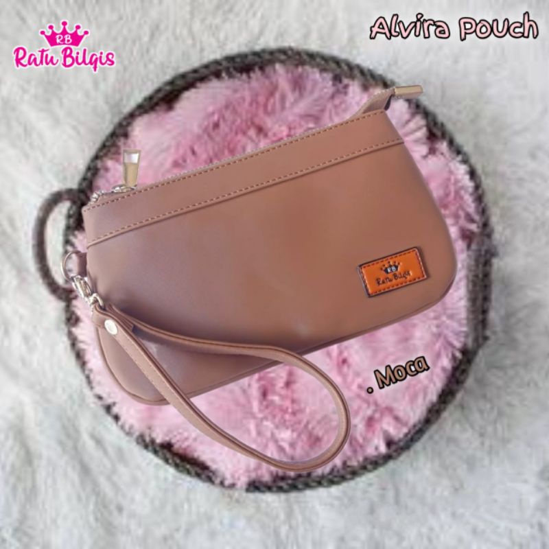 Ratu Bilqis - Alvira Pouch Tas  Dompet Wanita Waterproof Bahan Chocoly