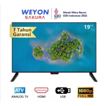 [Garansi 1 Tahun]WEYON TV LED 19 inch HD Digital Televisi(Model WY-D19)