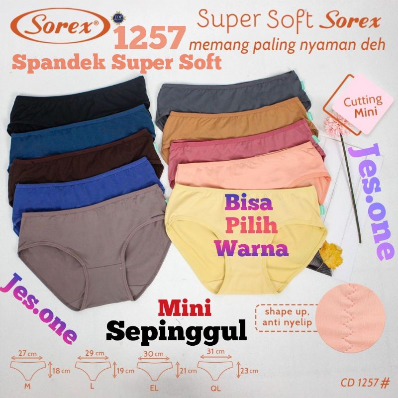 Sorex 1257 Celana Dalam Wanita CD cewek Super Soft Termurah TOKO KEANULOVA