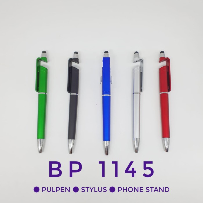

Pulpen Plastik Promosi Stylus BP 1145 - Bisa Cetak Logo Sablon - Silver