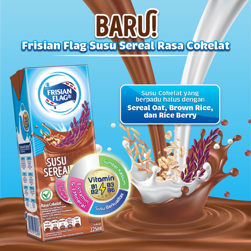 Frisian Flag UHT Chocolate Cereal 225ml x6