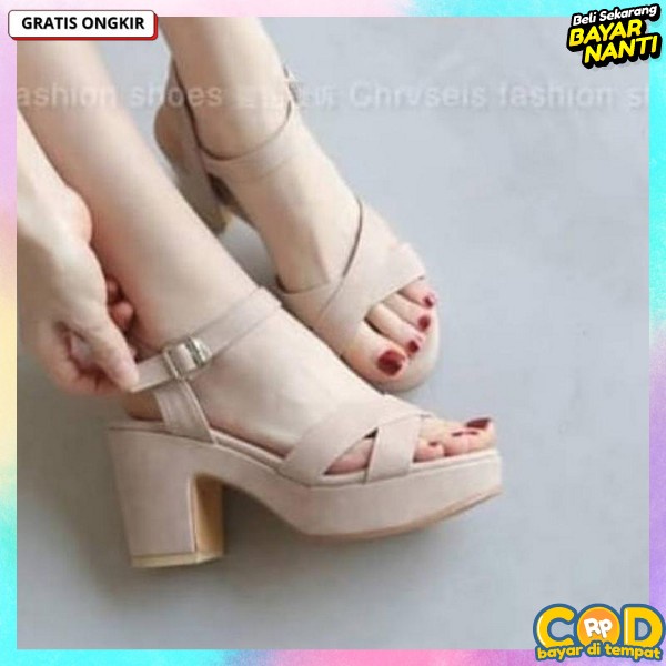 Sepatu Haihil Hils Hak Tinggi Pesta Kerja Wanita Murah Import Kek Iw805 Wa 36 Hak Tahu Wanita Kancin