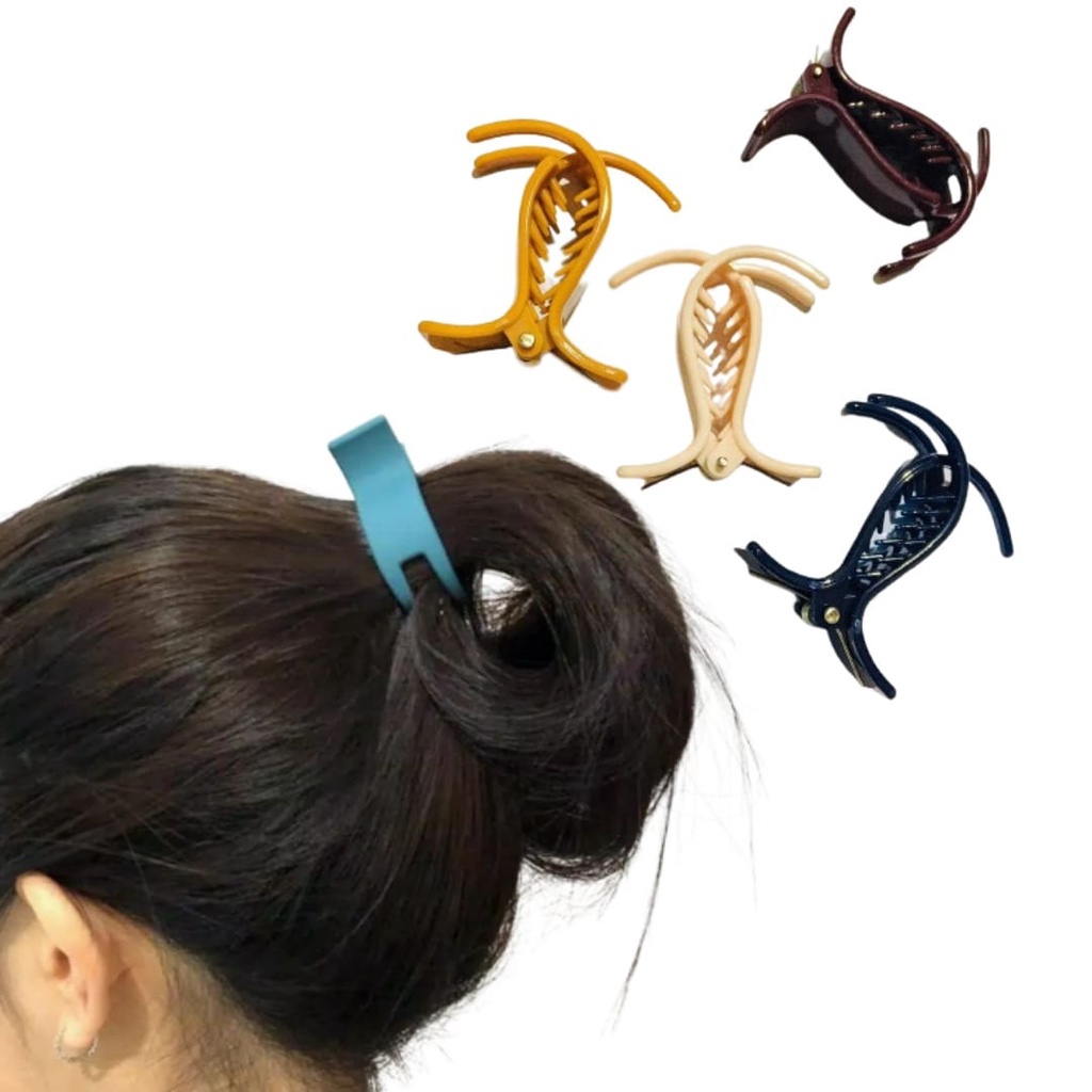 (DAPAT 4 PCS JEPIT IKAN) JEPITAN RAMBUT IKAN JEPIT JEDAI IKAN JEDAI RAMBUT MODEL IKAN CAKAR 2+1