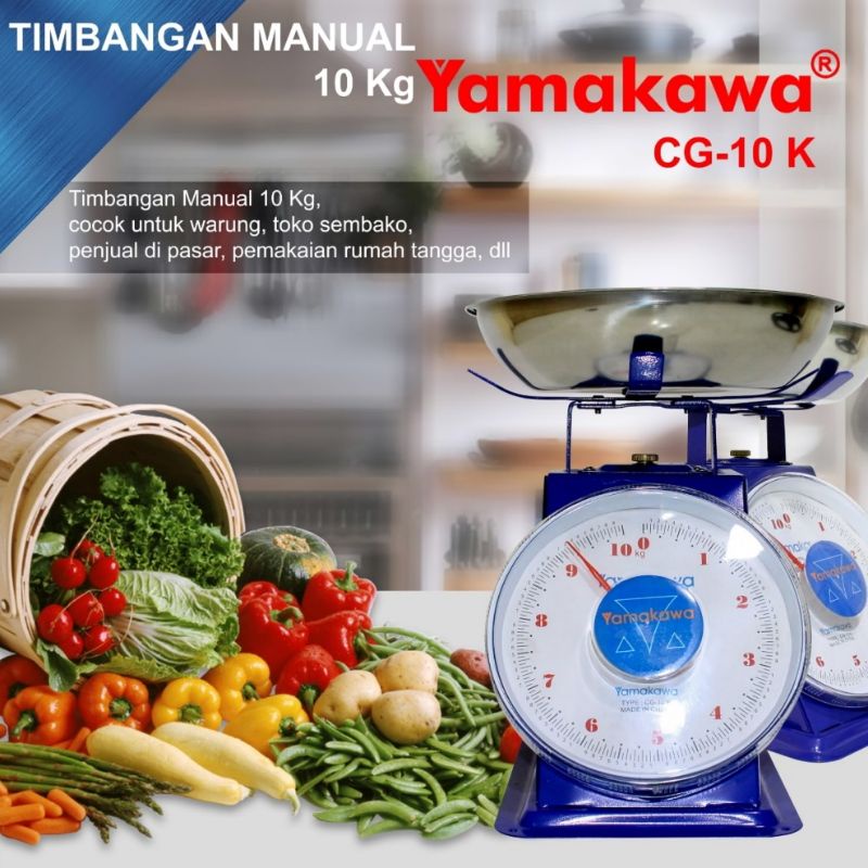 Timbangan Manual Analog Jarum Buah Sayur Dapur Barang 5kg/10kg/15kg/20kg