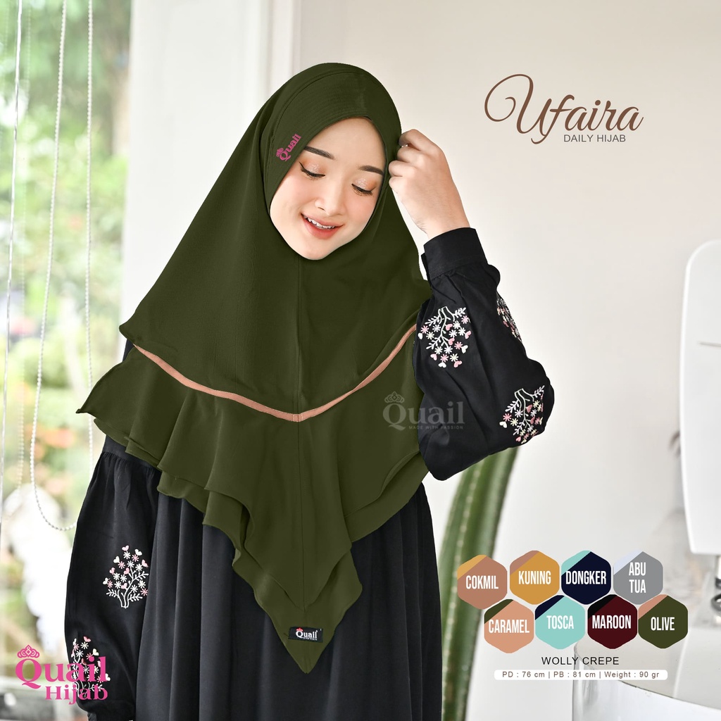 Quail Hijab - UFAIRA DAILY HIJAB ORI QUAIL