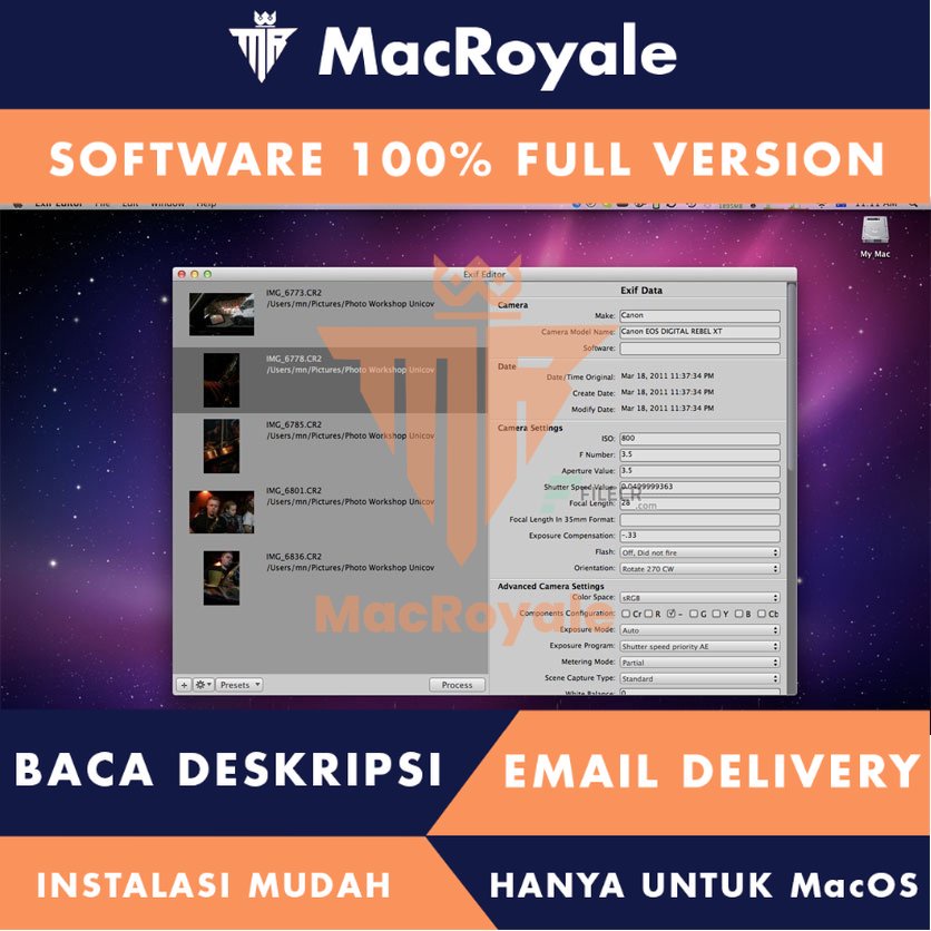[MacOS] ExifEditor Full Version Lifetime Full Garansi