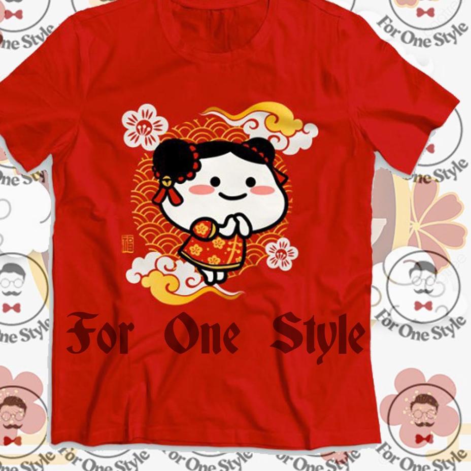 ♦ KAOS IMLEK SINCIA CHINESE NEW YEAR 2022 - KAOS IMLEK PENTOL 05 pentol cewe cici cute - IMLEK CUBY 