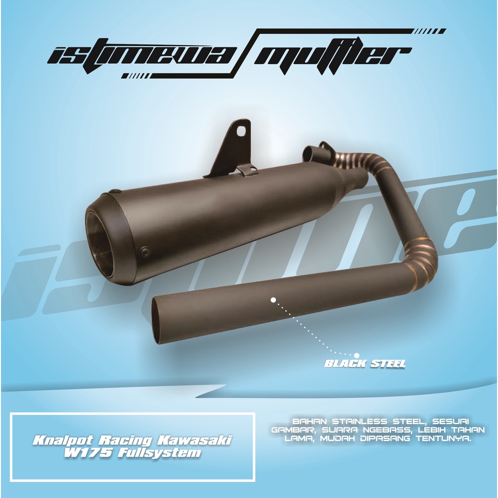 Knalpot W175 Double Muffler Pnp