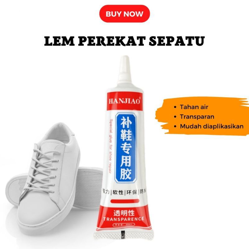 Lem Sepatu Kuat  Tahan Air  60 ML Lem Sendal Tas Transparant