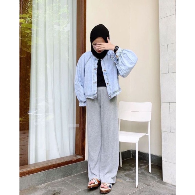 Celana Kulot Murah Kulot Knit Premium - Long Cullote Meera Pants - Korean Loose Pants Trousers Wanita - Loungewear - Celana Kulot Jumbo - Kulot Highwaist - Kulot Jumbo - Kulot Murah - Kulot Murah - Celana Panjang Wanita - Fashion Style