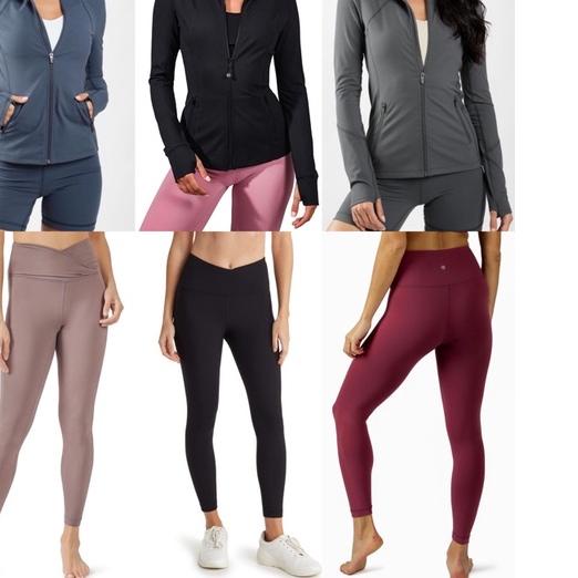 ☛ 90 Degree By Reflex - Carbon Interlink Full Zip Track Jacket & Leggings ✼