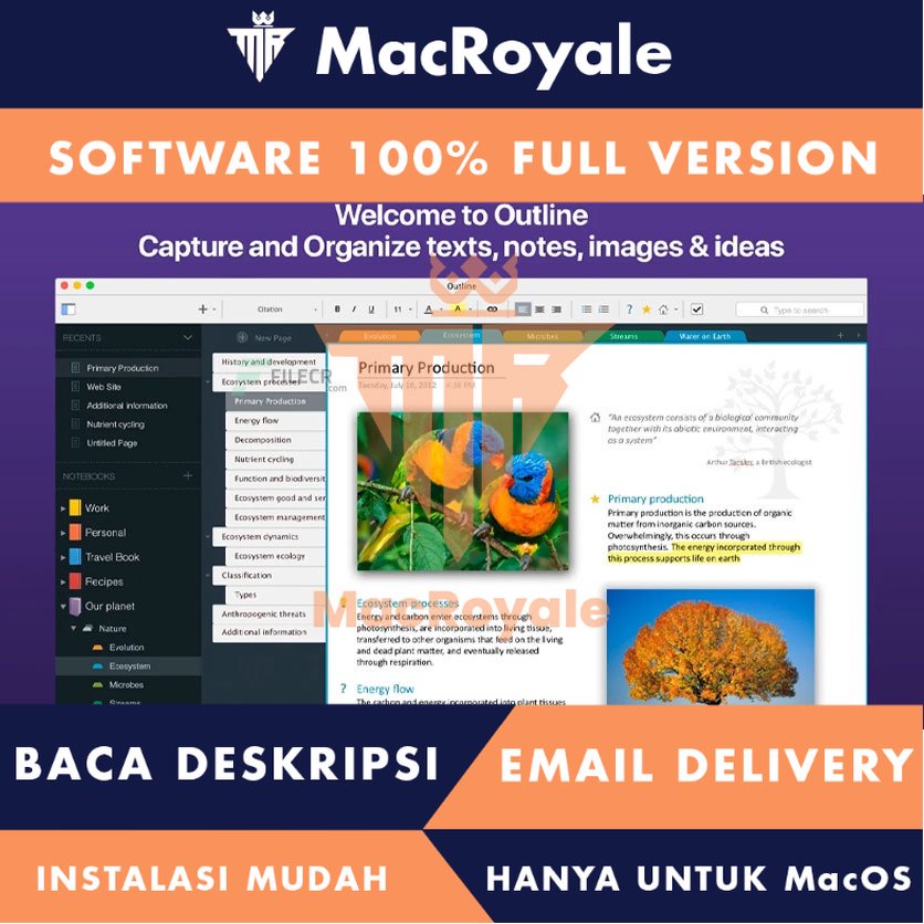[MacOS] Outline Full Version Lifetime Full Garansi