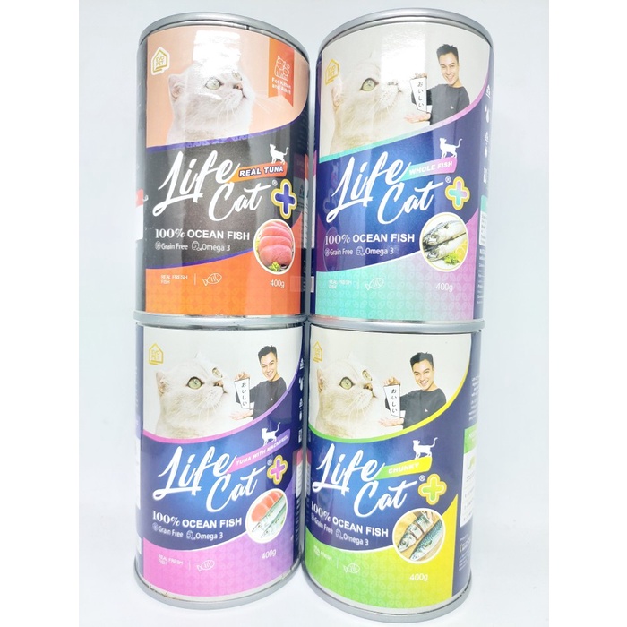 Life Cat+ Kaleng Life Cat Plus 400gr-Makanan Kucing Basah