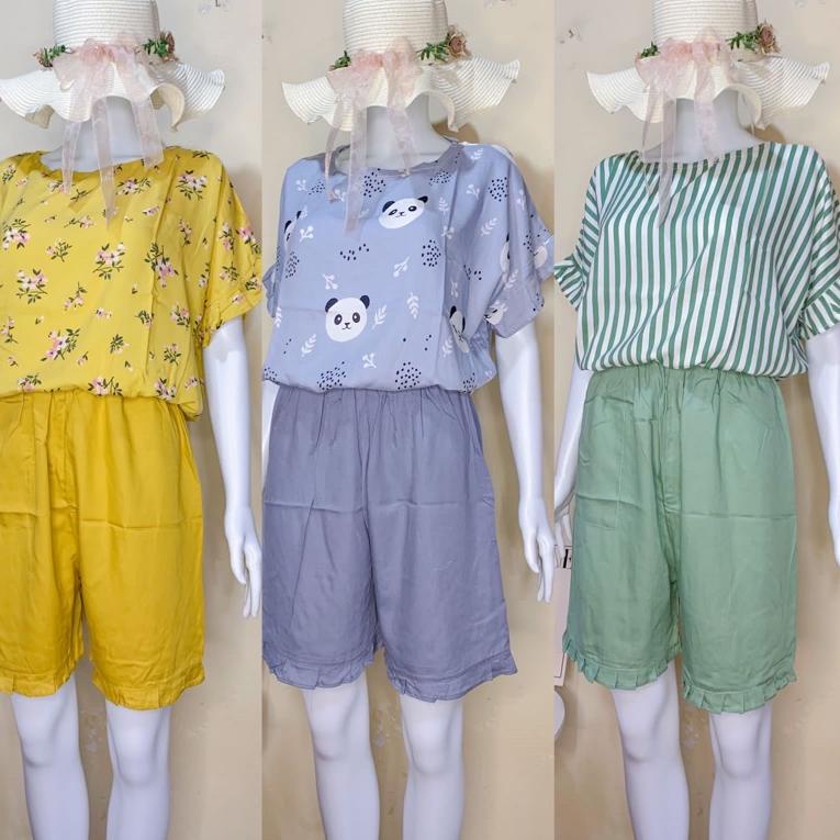 VIRAL BABYDOLL RAYON PENDEK | SETELAN RAYON | BABYDOLL RUFFLE