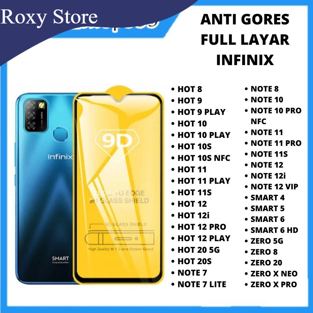 TEMPERED GLASS INFINIX HOT 8 9 9 PLAY 10 10 PLAY 10S 10S NFC 11 11 PLAY 11S 12 12i 12 PRO 12 PLAY 20 5G 20S NOTE 7 7 LITE 8 10 10 PRO NFC 11 11 PRO 11S 12 12i 12 VIP SMART 4 5 6 6 HD ZERO 5G 8 X NEO X PRO ANTI GORES KACA FULL LAYAR COVER GLUE INFINIX