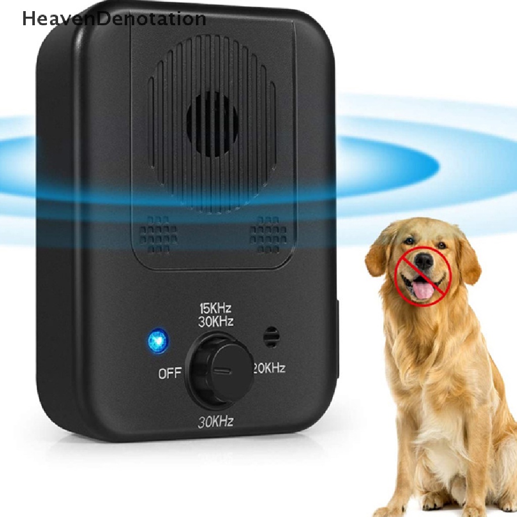 [HeavenDenotation] Ultrasonic Pet Bark Stopper Dog Bell Control Stop Repeller Peredam Pelatihan HDV