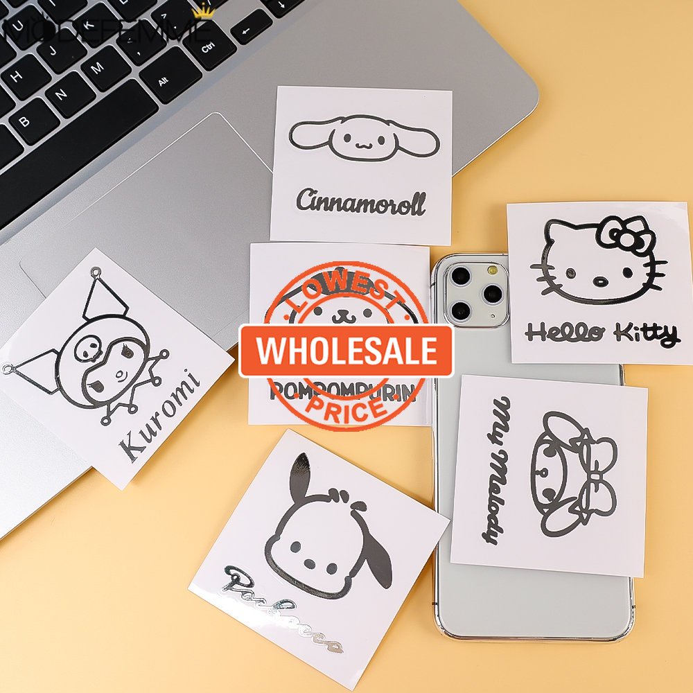 [Harga Grosir] Kartun Anime Dekorasi Stiker Diy Akun Tangan Laptop Cangkir Air Tahan Air Stiker Alat Tulis Stiker Sanrio Stiker Logam Kuromi My Melody Hello Kittys Sticker