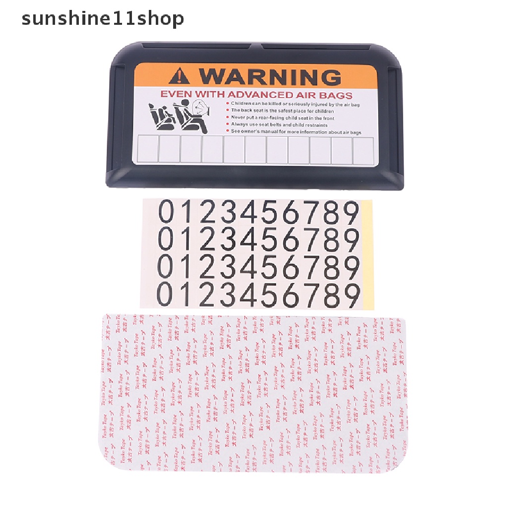 Sho Car Auto Sun Visor Untuk Parkir Sementara Nomor Telepon Klip IC Card Holder Clip N