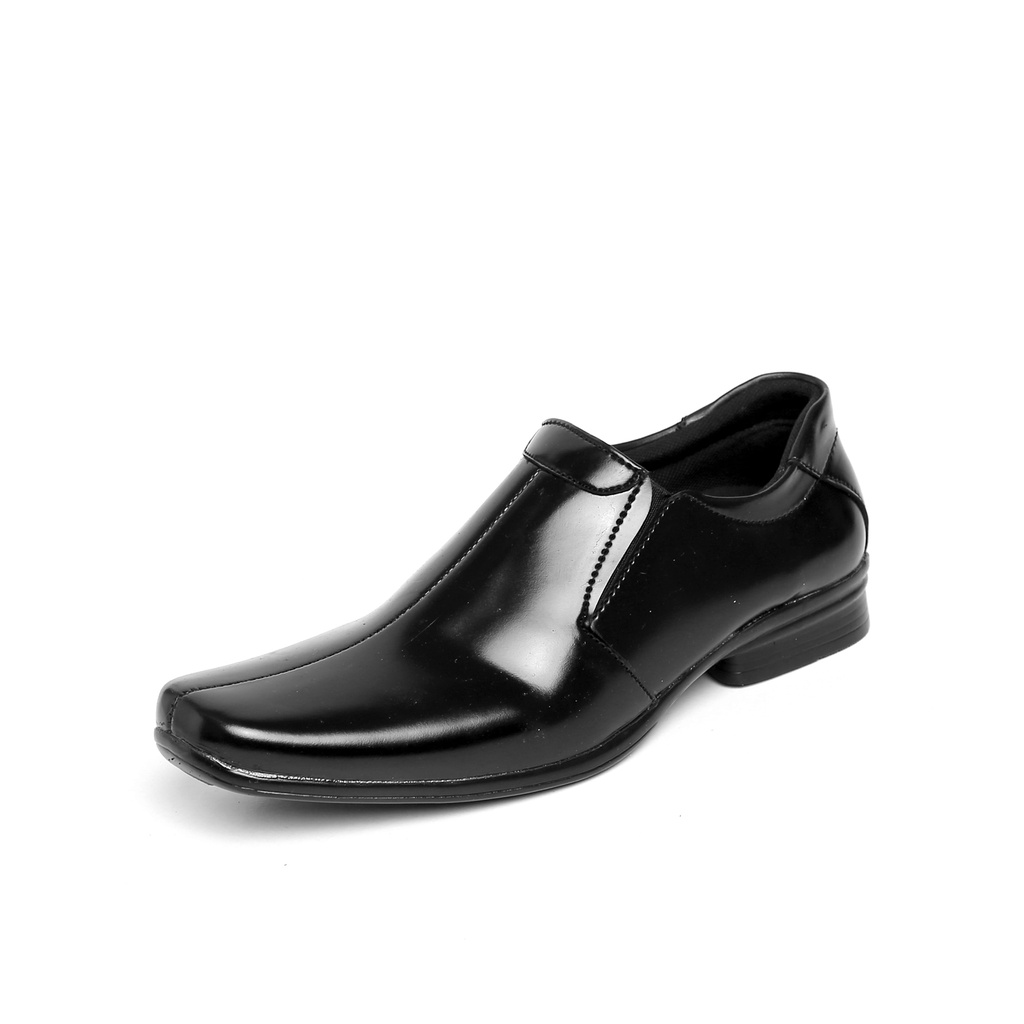 TR010 | Sepatu Slip On Hitam Tanpa Tali Pantofel Pria Casual Kerja Formal Kantor Original Laki | FORIND Terraforma