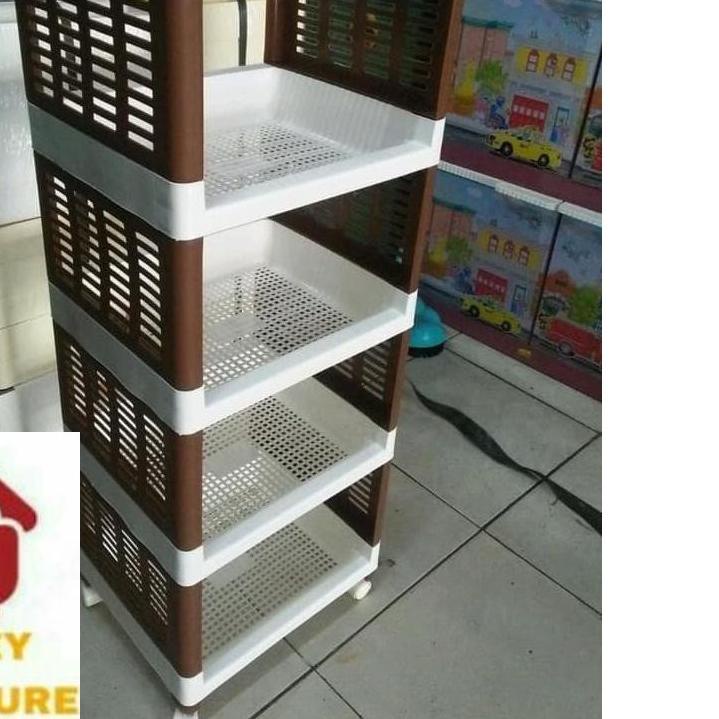 ♂ TERMURAH RAK SERBAGUNA /RAK SUSUN / RAK PLASTIK /RAK PORTABLE RODA /RAK BUKU ◊