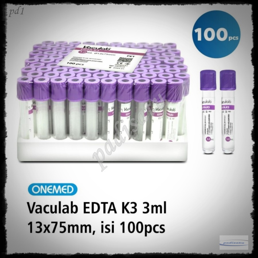 Jual TABUNG DARAH VACULAB EDTA 3 ML Shopee Indonesia