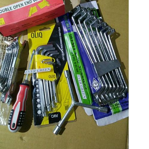 ❃ Paket 3 set : Kunci Ring set 8 pcs + Pas set 8 pcs + Kunci L 9 pcs Kombinasi Bintang ... fukung di