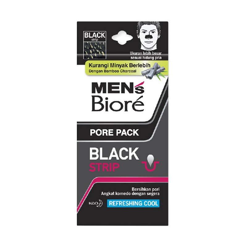 BIORE PORE MENS PACK BLACK STRIP (24)
