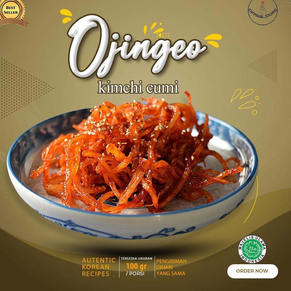 

✓ Kimchi Cumi Kering 100Gr Halal Enak