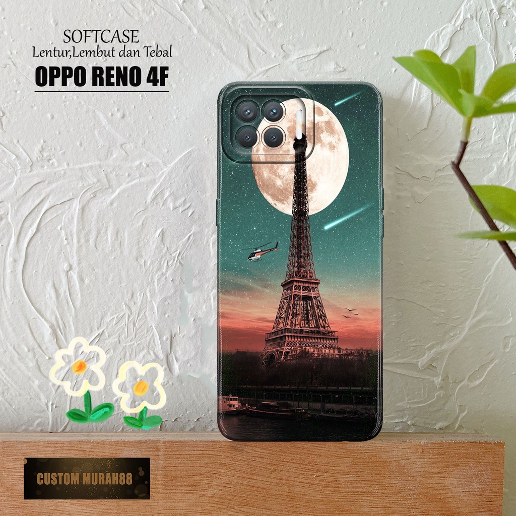 Case Hp Oppo Reno 4F Terbaracu - Fashion Case PARIS - Casing Oppo Reno 4F Terbaru - Softcase Hp Oppo