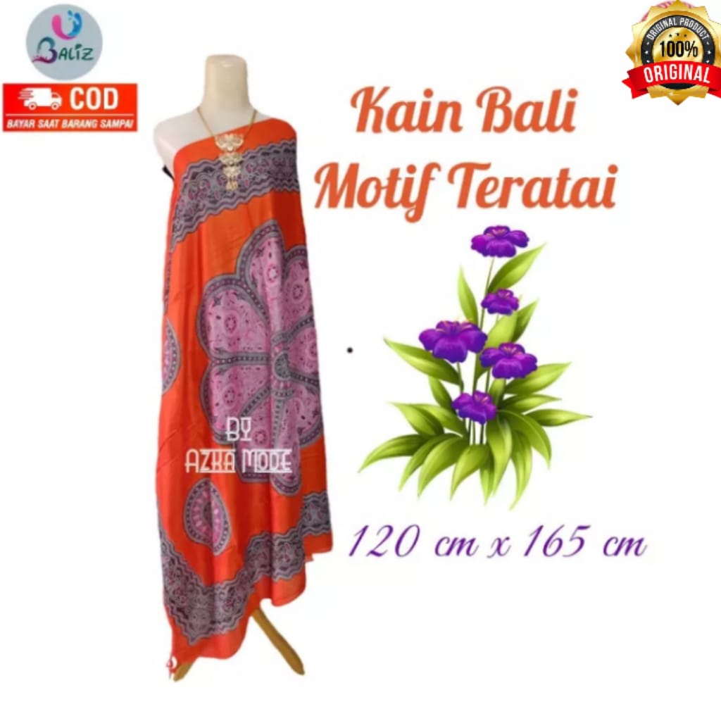 Kain Pantai Kain Bali Pantai - Kain Bali Motif Teratai Ukuran Standar - Sarung Pantai SEMBILAN MODE - Sarung Bali - Kain Pantai - Kain Katun Jepang - Kain Untuk Hiasan Dinding - Kain Untuk Plafon Mobil Truk Dan Mobil 3/4 Lainnya