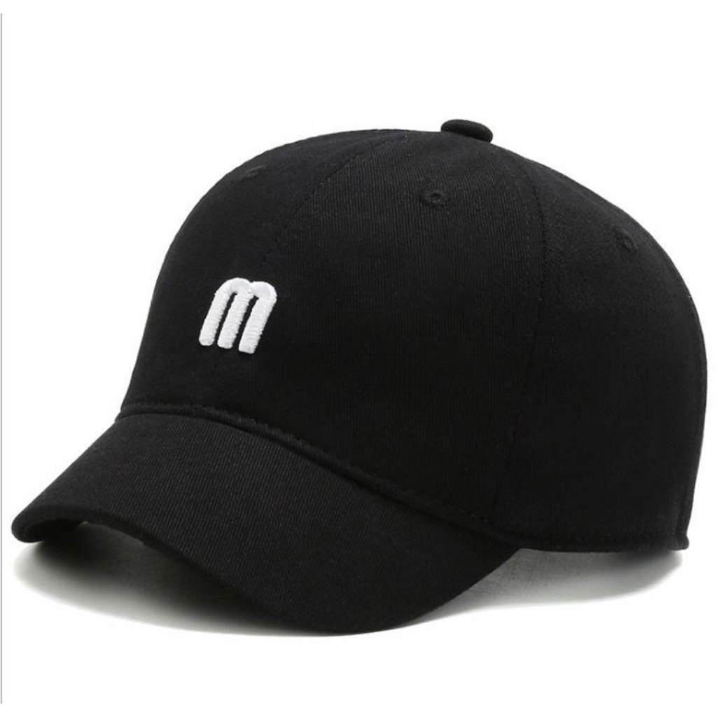 Trendy Topi logo m baseball korea lidah pendek dewasa pria dan wanita