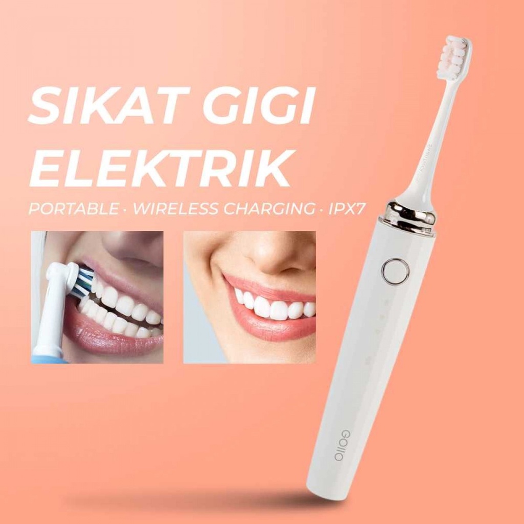 Sikat Gigi Elektrik Portable Wireless Charging IPX7