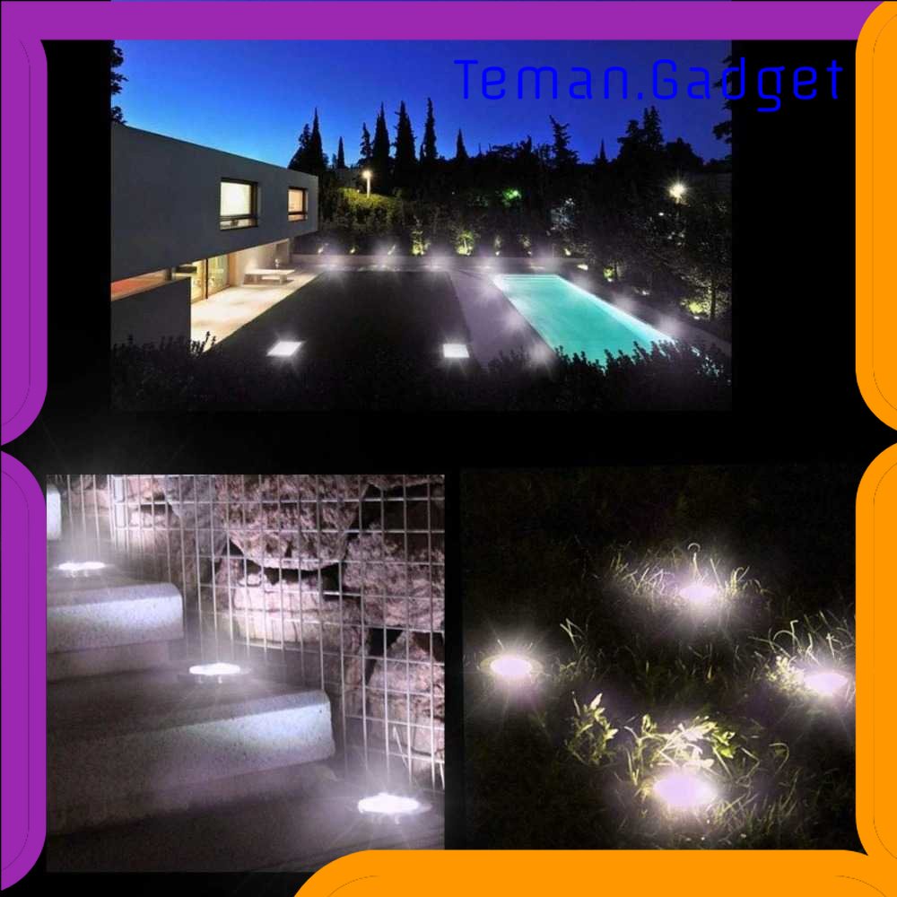 TG-LMP RAIBOHO Lampu Taman Hias Ground Light Solar Sensor Waterproof 20 LED - RB20
