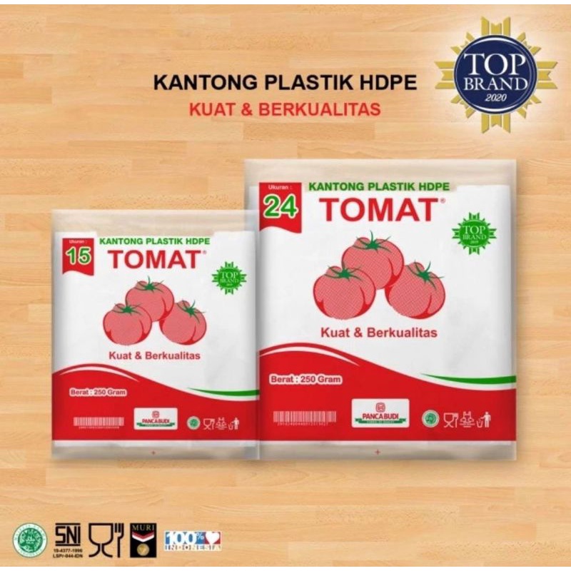 kantong kresek tomat putih 24x44 / 15x33