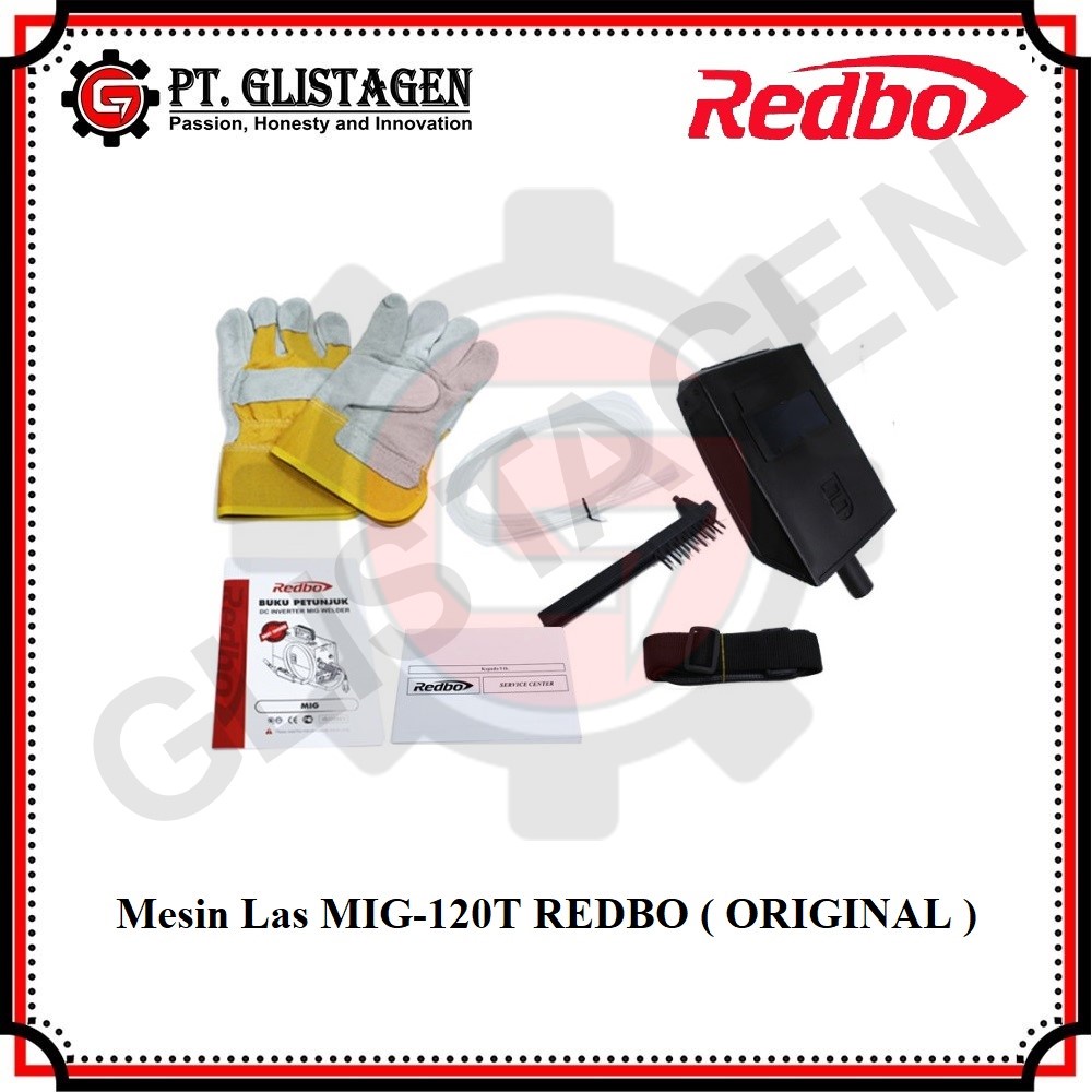 REDBO MIG 120T Mesin Las MIGi 120T Redbo + Kawat Flux 1KG